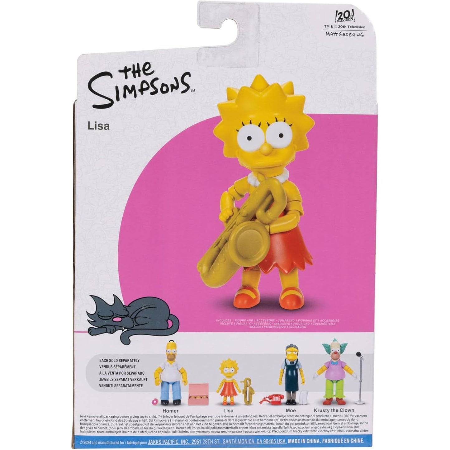 The Simpsons 5 inch Scale Lisa Simpson Articulated Action Figure with Saxophone Accessory