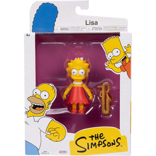 The Simpsons 5 inch Scale Lisa Simpson Articulated Action Figure with Saxophone Accessory