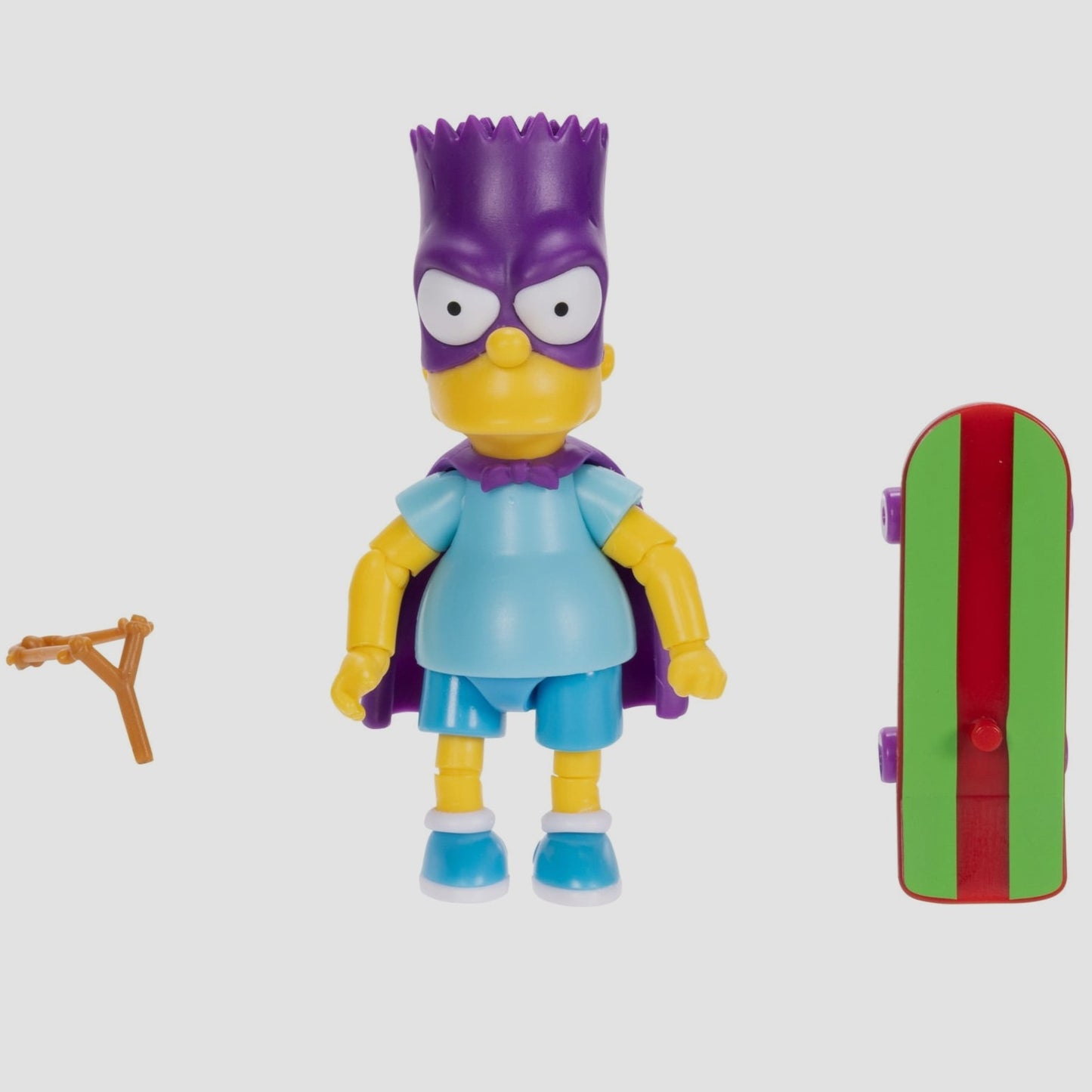 The Simpsons 5 inch Tall Bartman Articulated Action Figure with Skateboard Accessory