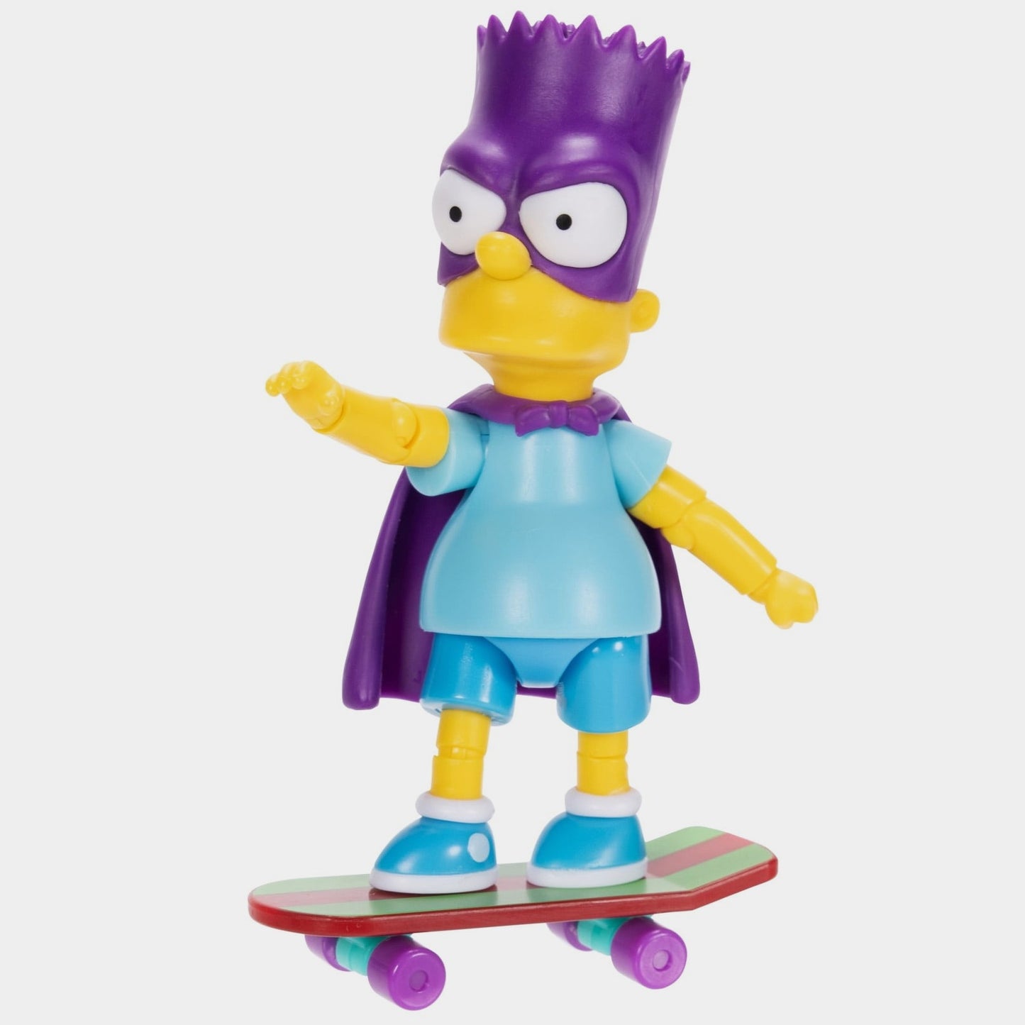 The Simpsons 5 inch Tall Bartman Articulated Action Figure with Skateboard Accessory