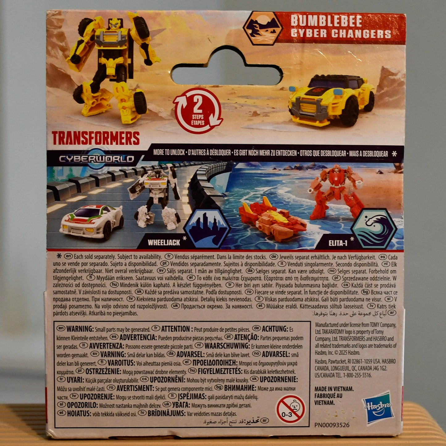 Lot of 5 Transformers CyberWorld Quick Change Figures - Bumblebee, Megatron, Wheeljack, Elita-1, Starscream