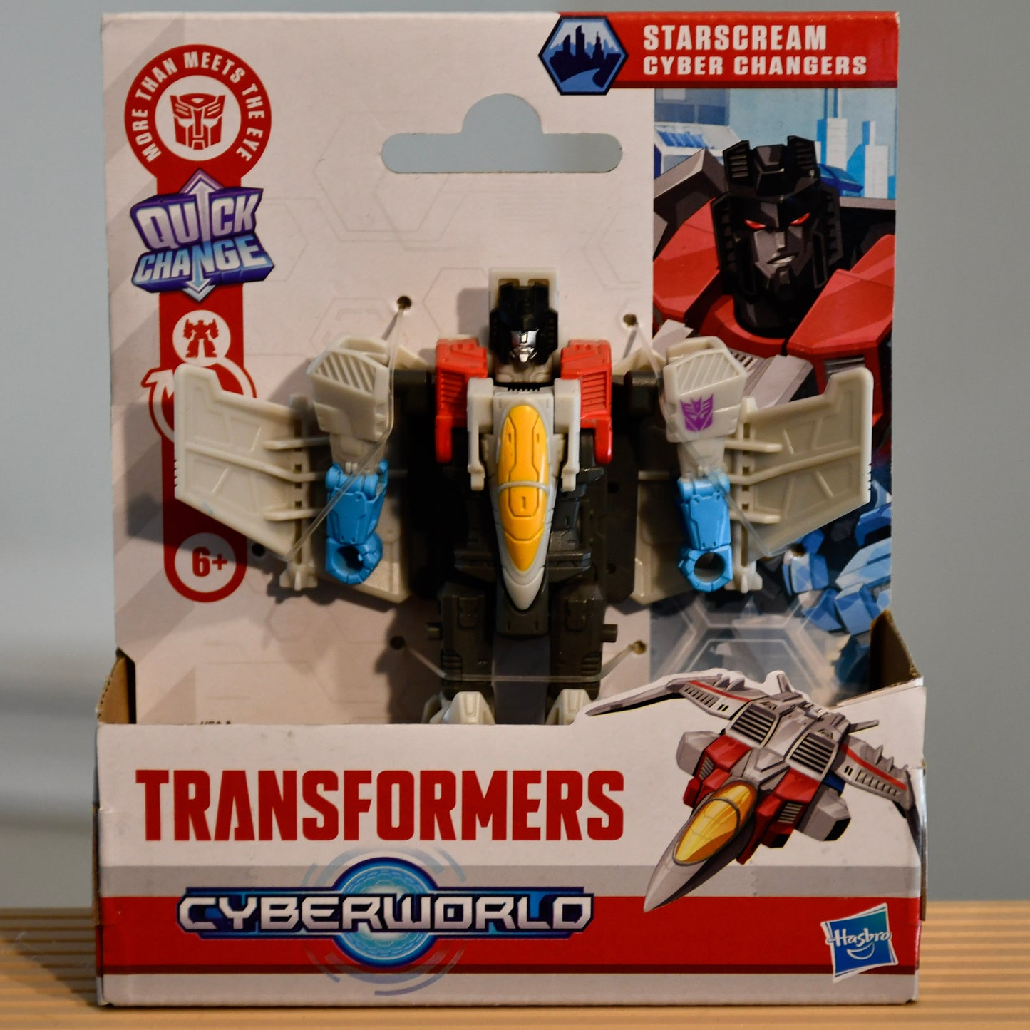 Lot of 5 Transformers CyberWorld Quick Change Figures - Bumblebee, Megatron, Wheeljack, Elita-1, Starscream