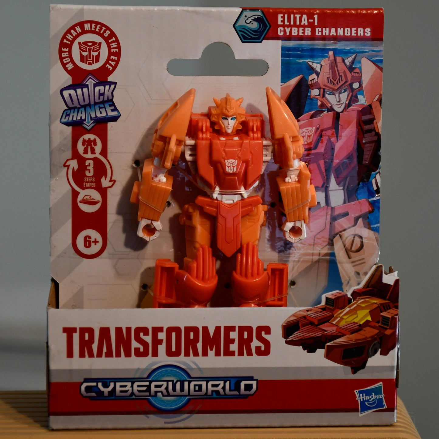 Lot of 5 Transformers CyberWorld Quick Change Figures - Bumblebee, Megatron, Wheeljack, Elita-1, Starscream