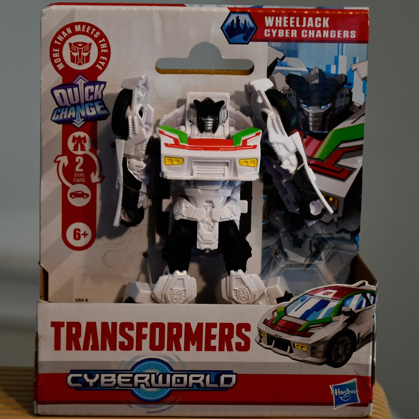 Lot of 5 Transformers CyberWorld Quick Change Figures - Bumblebee, Megatron, Wheeljack, Elita-1, Starscream