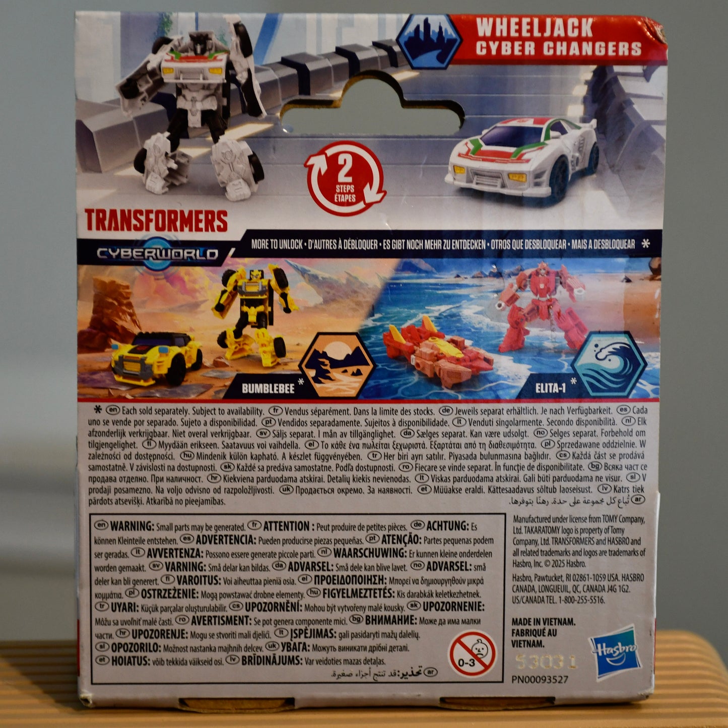 Lot of 5 Transformers CyberWorld Quick Change Figures - Bumblebee, Megatron, Wheeljack, Elita-1, Starscream