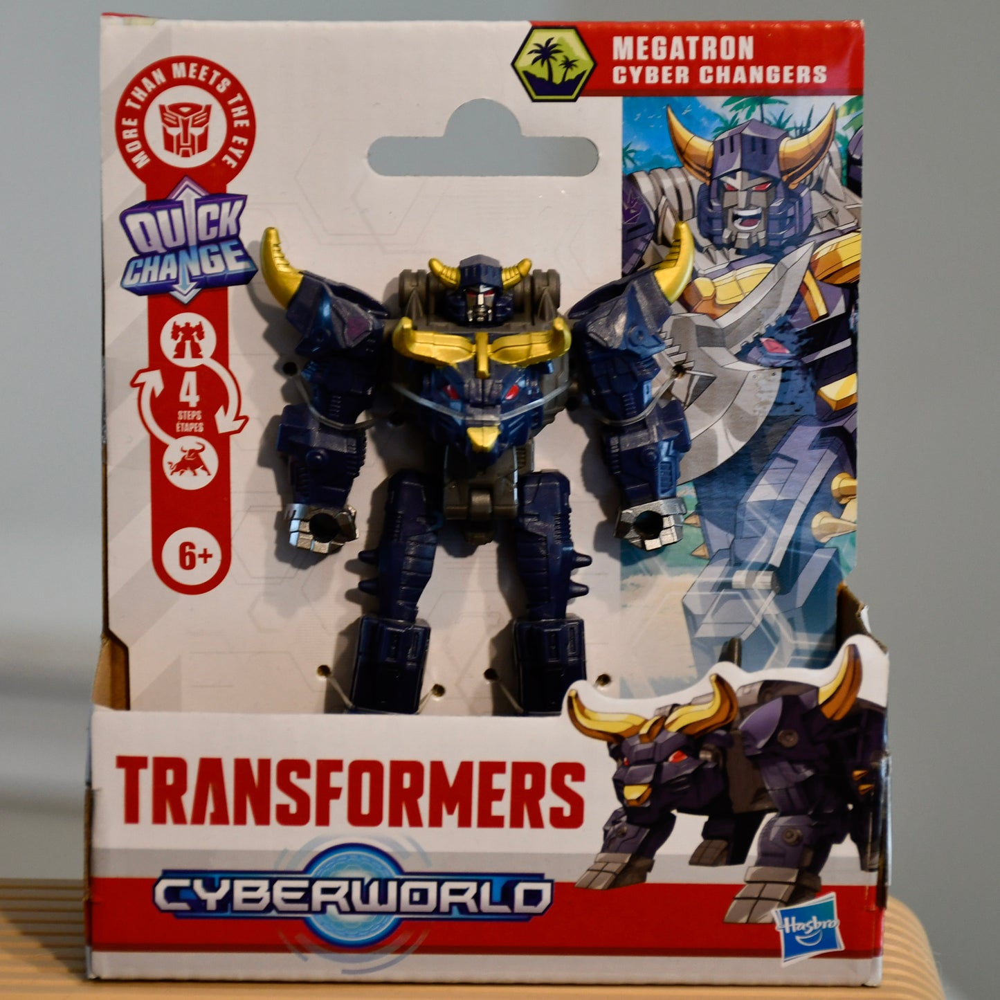 Lot of 5 Transformers CyberWorld Quick Change Figures - Bumblebee, Megatron, Wheeljack, Elita-1, Starscream