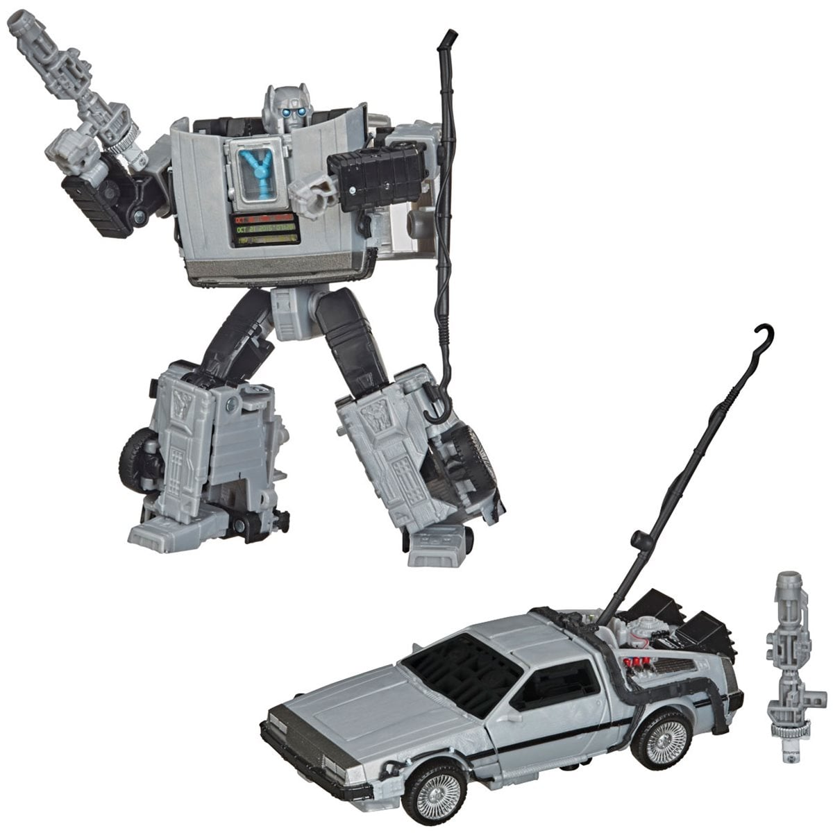 Hasbro Transformers Back to the Future 40th Anniversary Gigawatt Delorean Figure