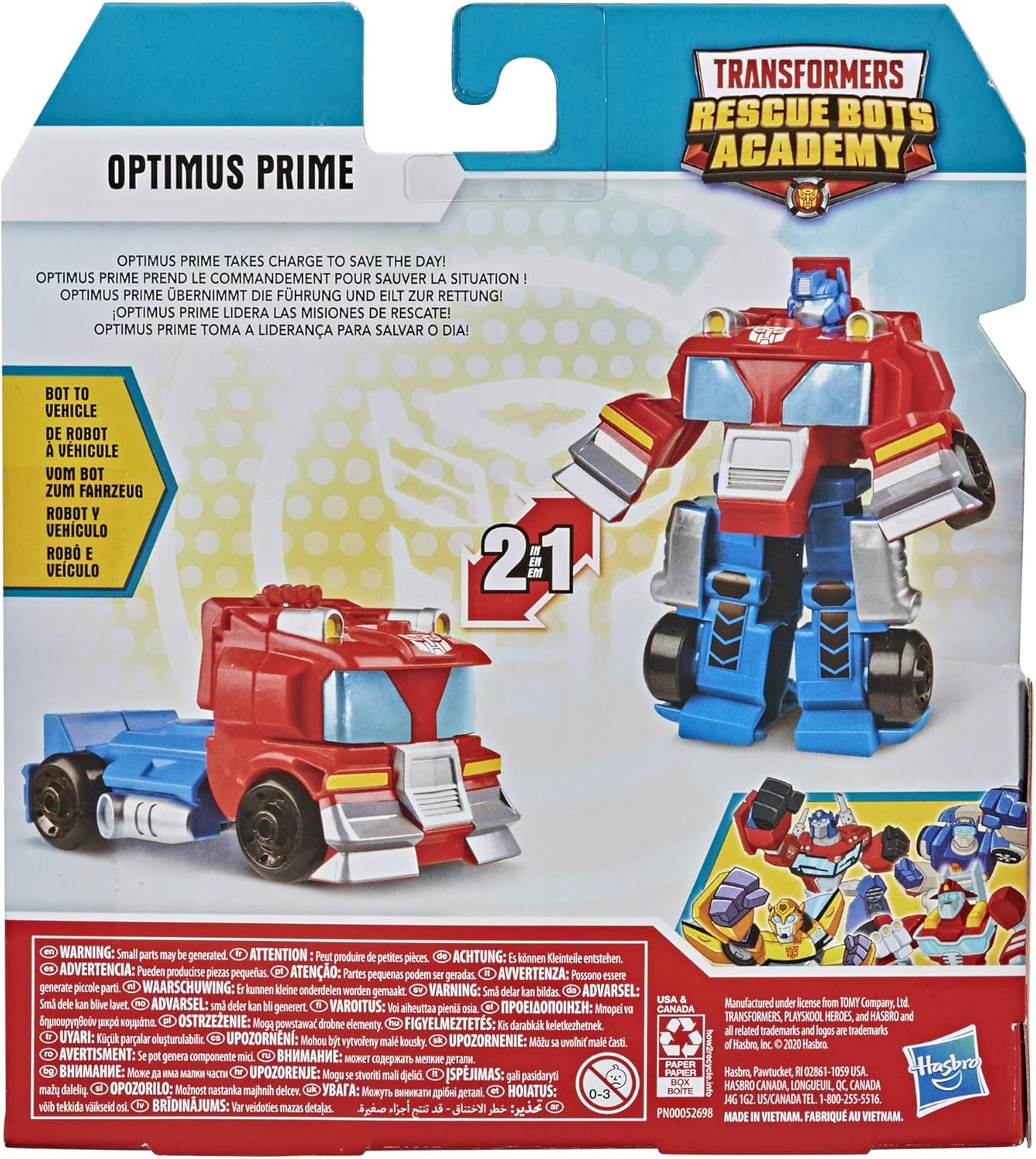 Transformers Rescue Bots Academy Optimus Prime Classic Heroes Team