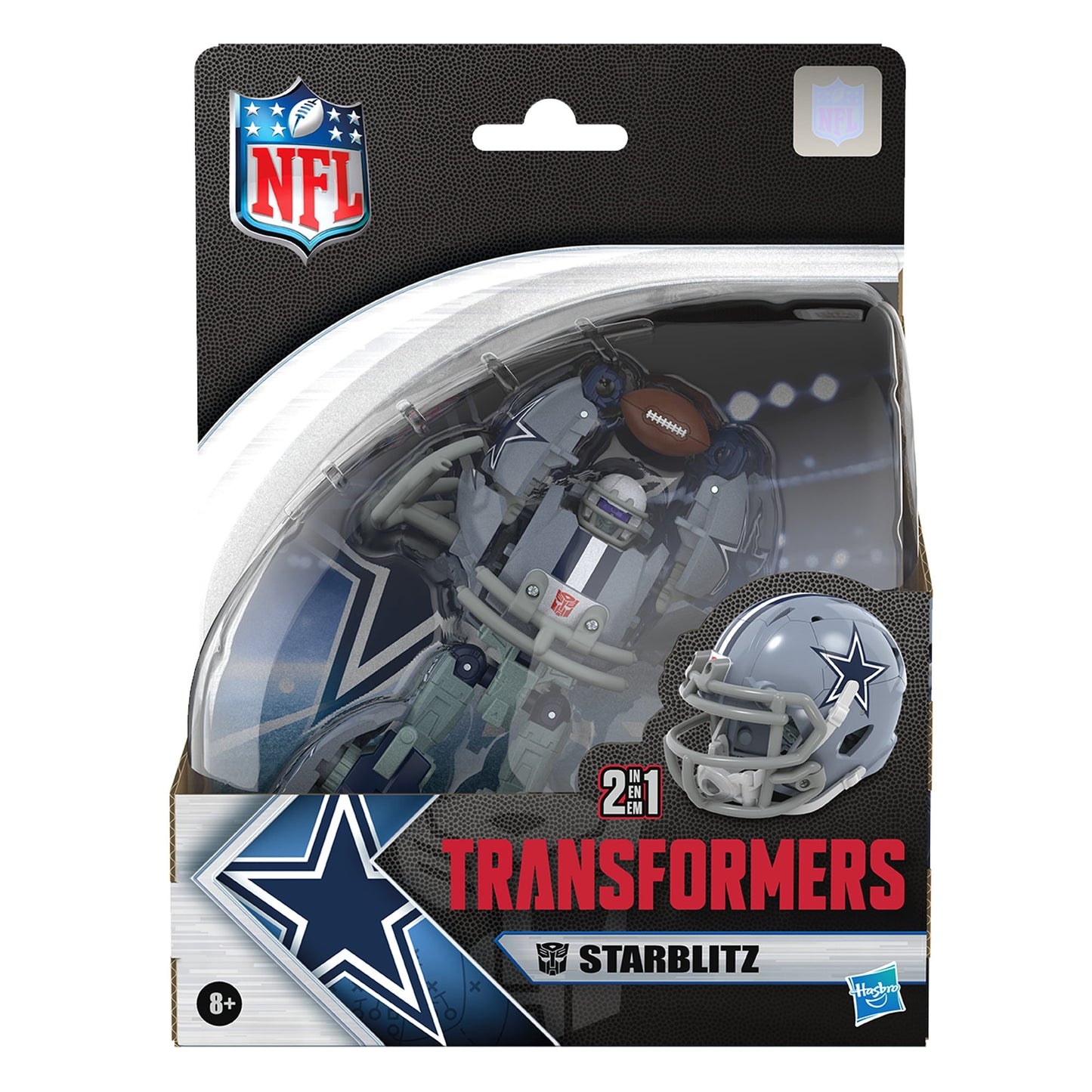 Transformers Toys NFL Dallas Cowboys Starblitz 5.5 Inch Action Figure