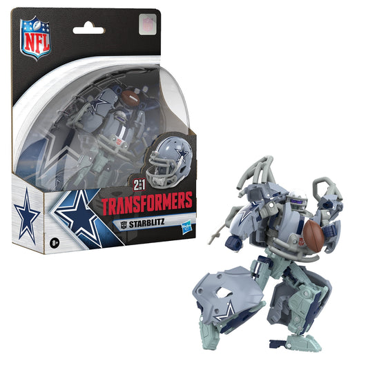 Transformers Toys NFL Dallas Cowboys Starblitz 5.5 Inch Action Figure