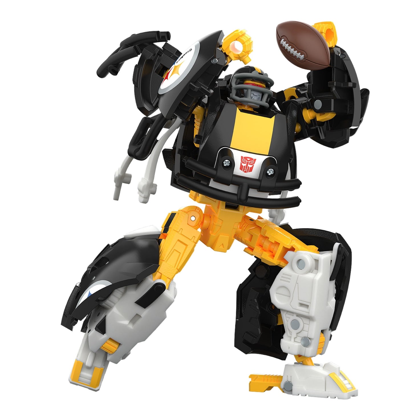 Transformers Toys NFL Pittsburgh Steelers Steelsmash 5.5 Inch Action Figure