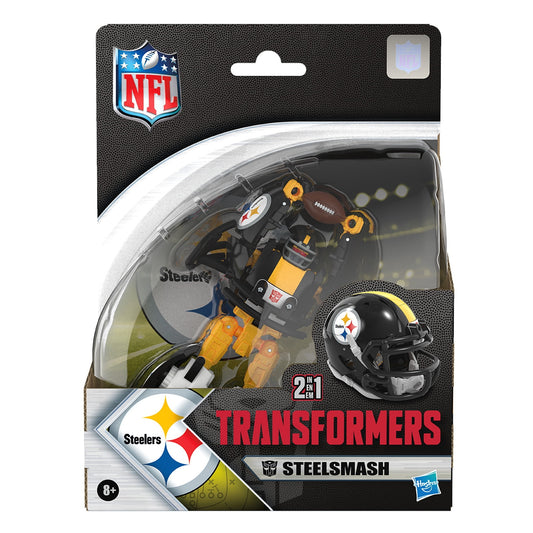 Transformers Toys NFL Pittsburgh Steelers Steelsmash 5.5 Inch Action Figure