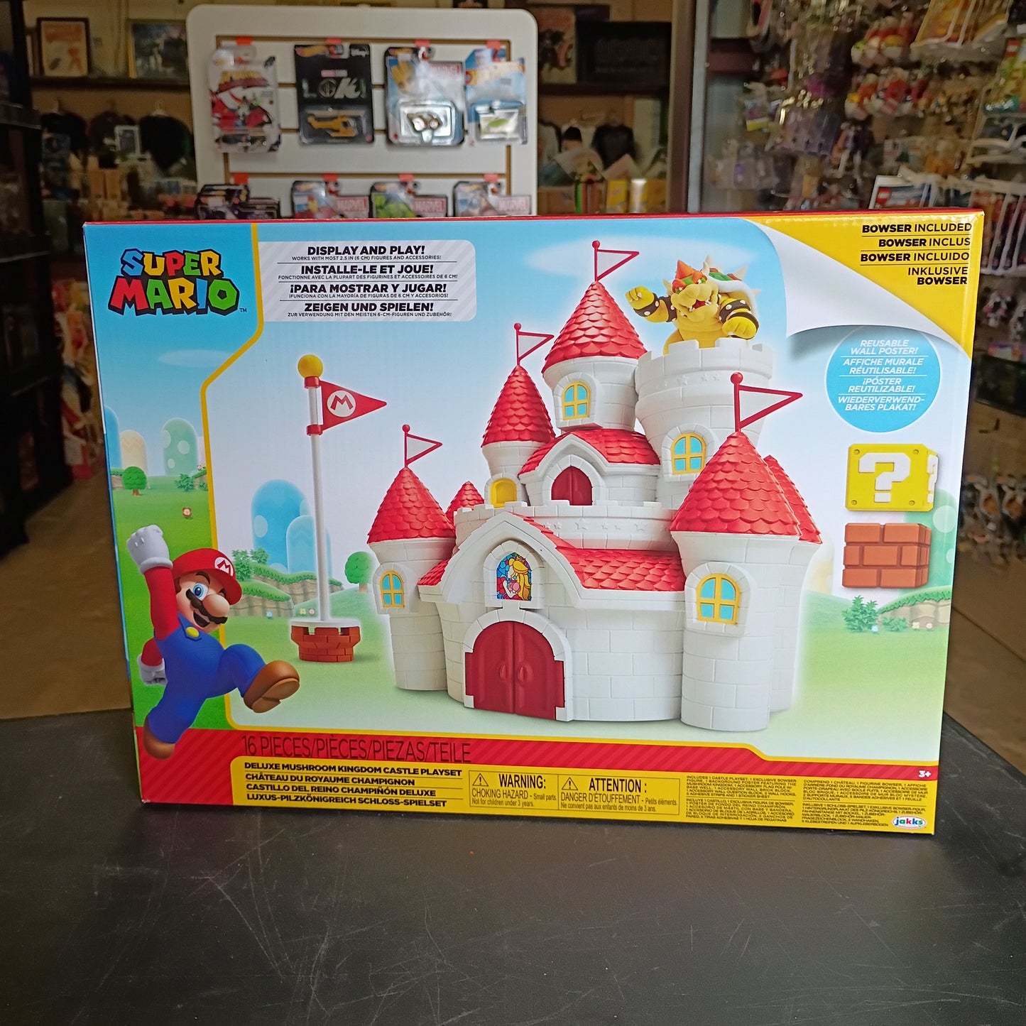 Super Mario Deluxe Mushroom Kingdom Castle Playset with Browser Minifigure