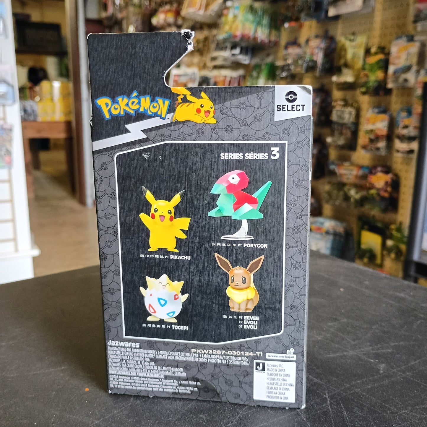 Pokémon Select Metallic Porygon Figure 3 Inch Series 3 Jazwares