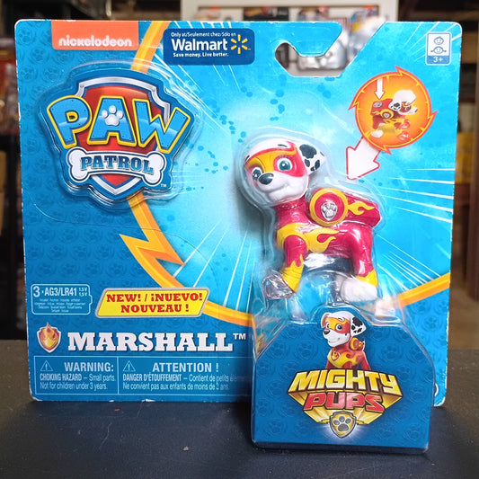 Paw Patrol Mighty Pups Super Paws Light Up Marshall Figure 2018