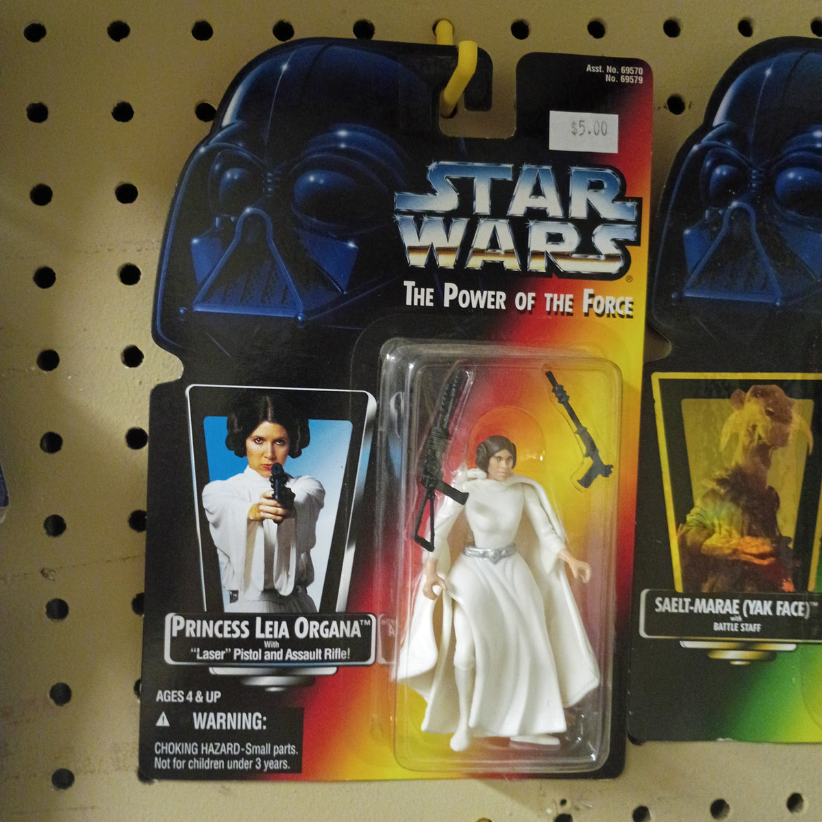 Star Wars POTF Proncess LEIA (ANH) Action Figure Kenner 1995 Orange Card