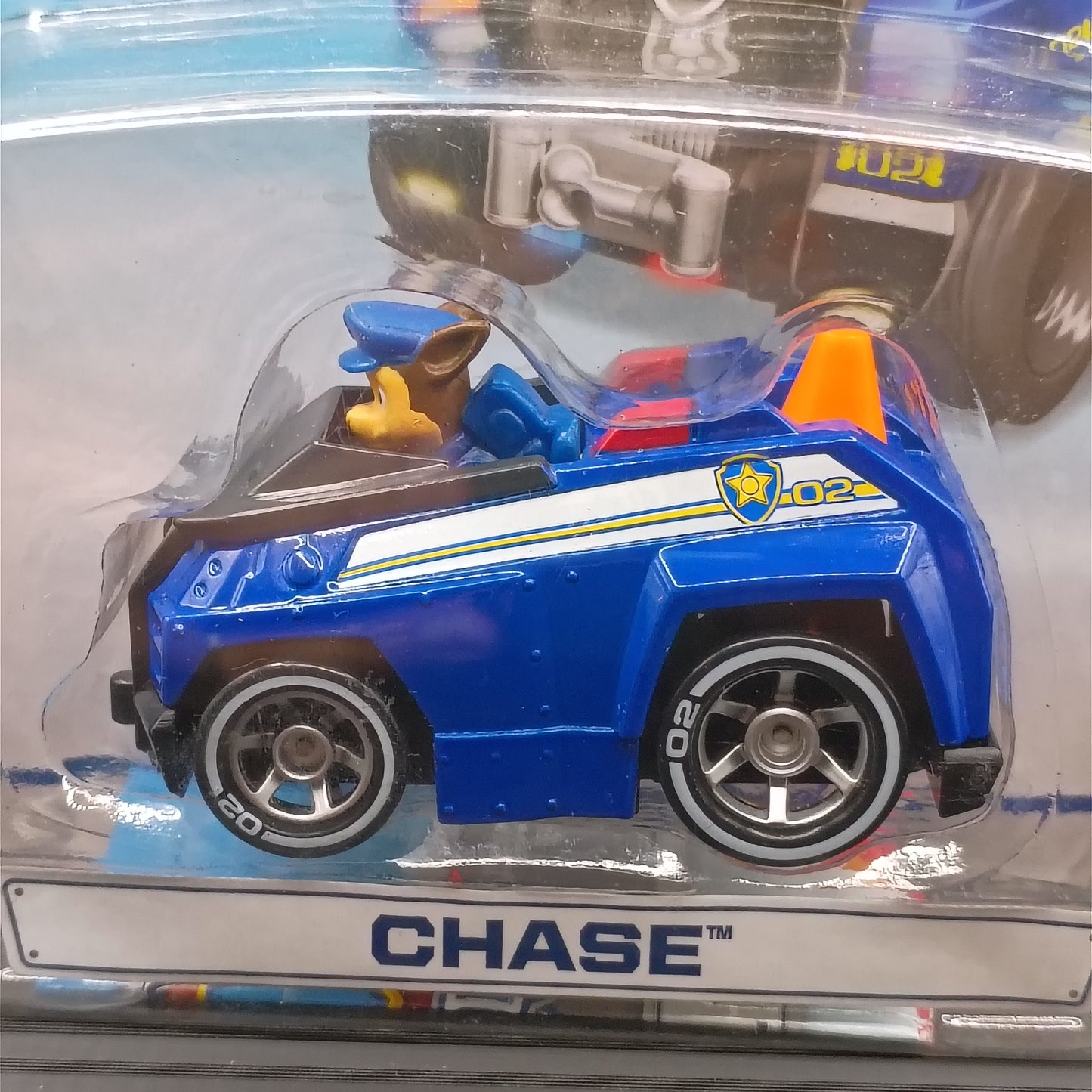 PAW Patrol Chase Classic Shield Logo Blue Rescue Police Truck Vehicle True Metal