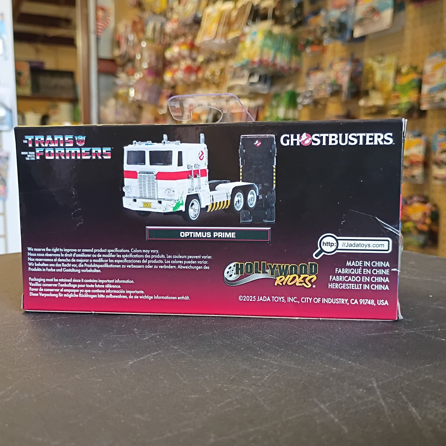 Jada 1/32 Transformers G1 Optimus Prime Truck Ghostbusters Ecto-1 Crossover 5 Inch
