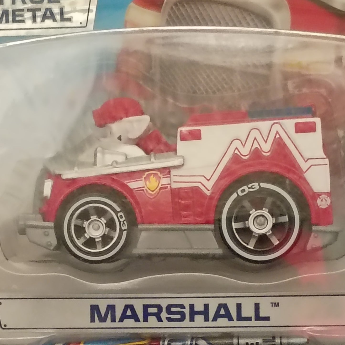 Paw Patrol True Metal Diecast vehicle Marshall EMT First Responder Red Truck