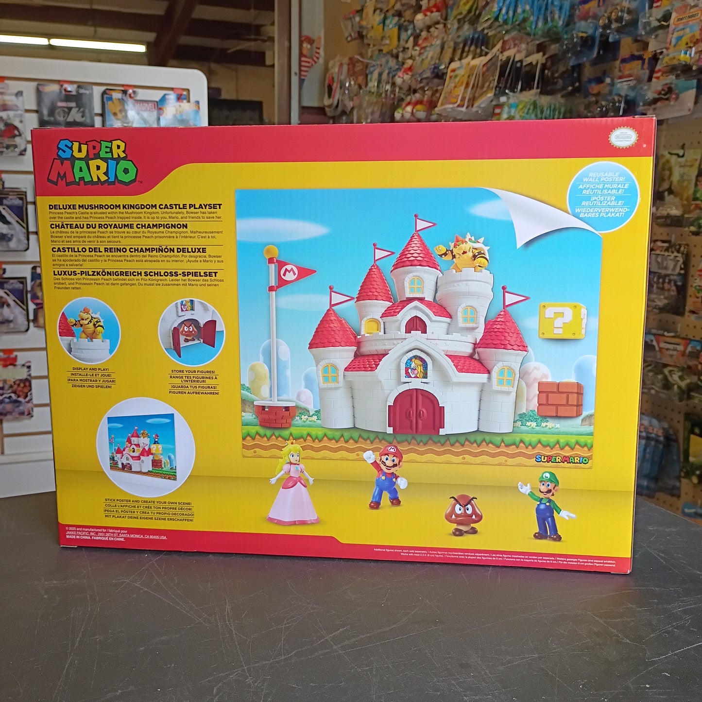 Super Mario Deluxe Mushroom Kingdom Castle Playset with Browser Minifigure