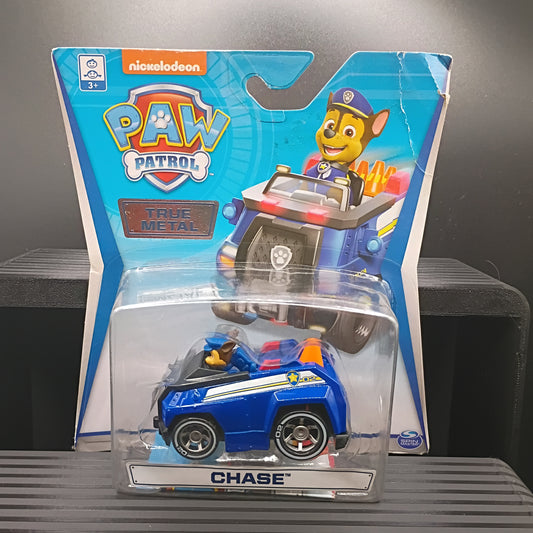 PAW Patrol Chase Classic Shield Logo Blue Rescue Police Truck Vehicle True Metal
