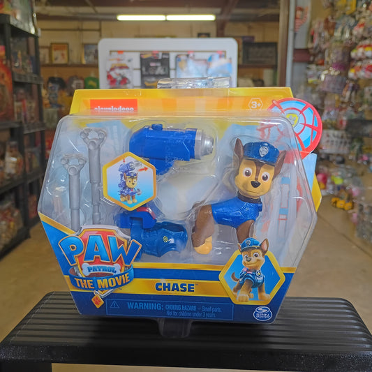 Paw Patrol The Movie Chase Action Figure w/ Shooting Grappling Hook