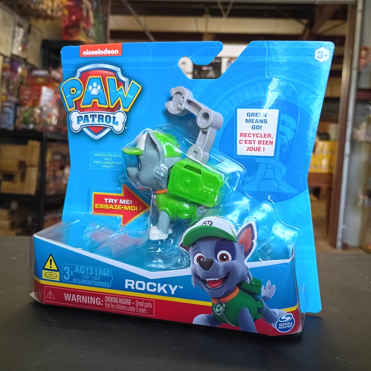 Nickelodeon Paw Patrol Rocky with Pup Pack & Phrases (Needs Batteries)