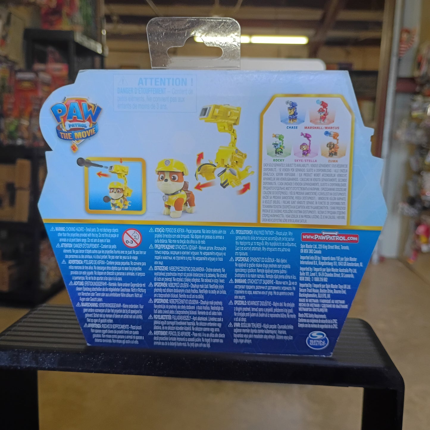 Paw Patrol The Movie Hero Pup Rubble Figure Set
