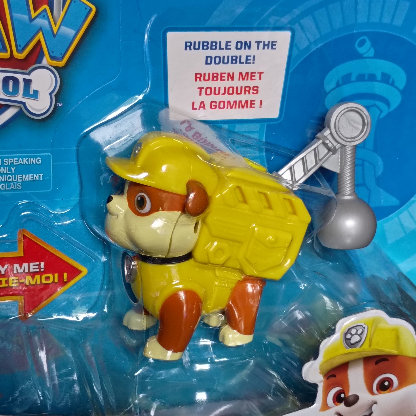 Paw Patrol Action Pack Rubble Figure with Sounds and Phrases