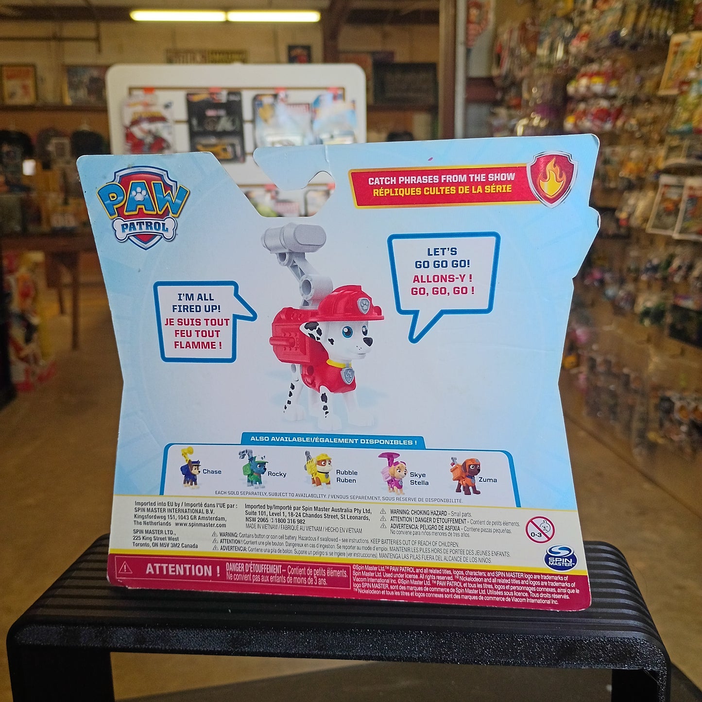 Nickelodeon Paw Patrol Marshall With Pup Pack & Catch Phrases