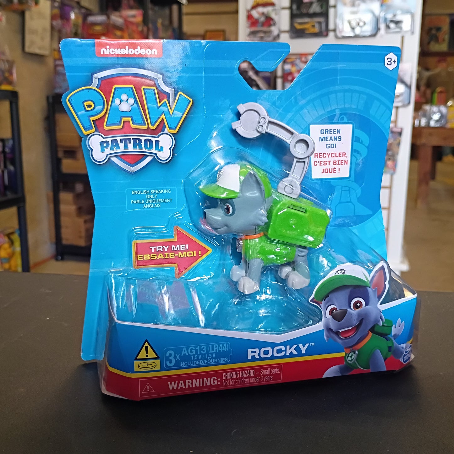 Nickelodeon Paw Patrol Rocky with Pup Pack & Phrases (Needs Batteries)