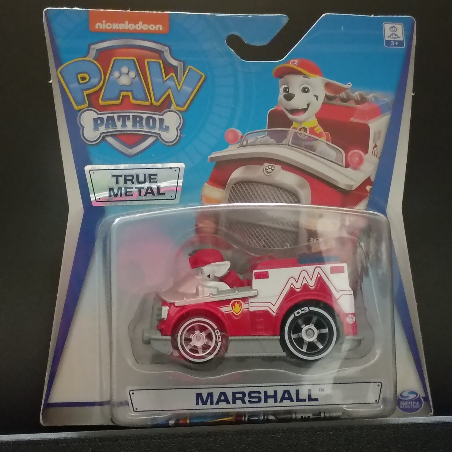 Paw Patrol True Metal Diecast vehicle Marshall EMT First Responder Red Truck