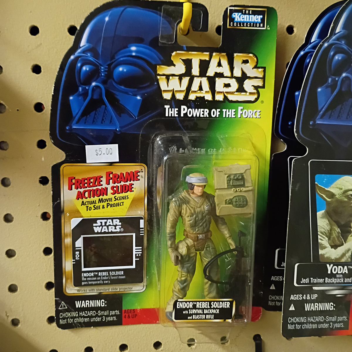 Star Wars Power Of The Force Endor Rebel Soldier Freeze Frame NIB Action Figure (Slight Card Issues)