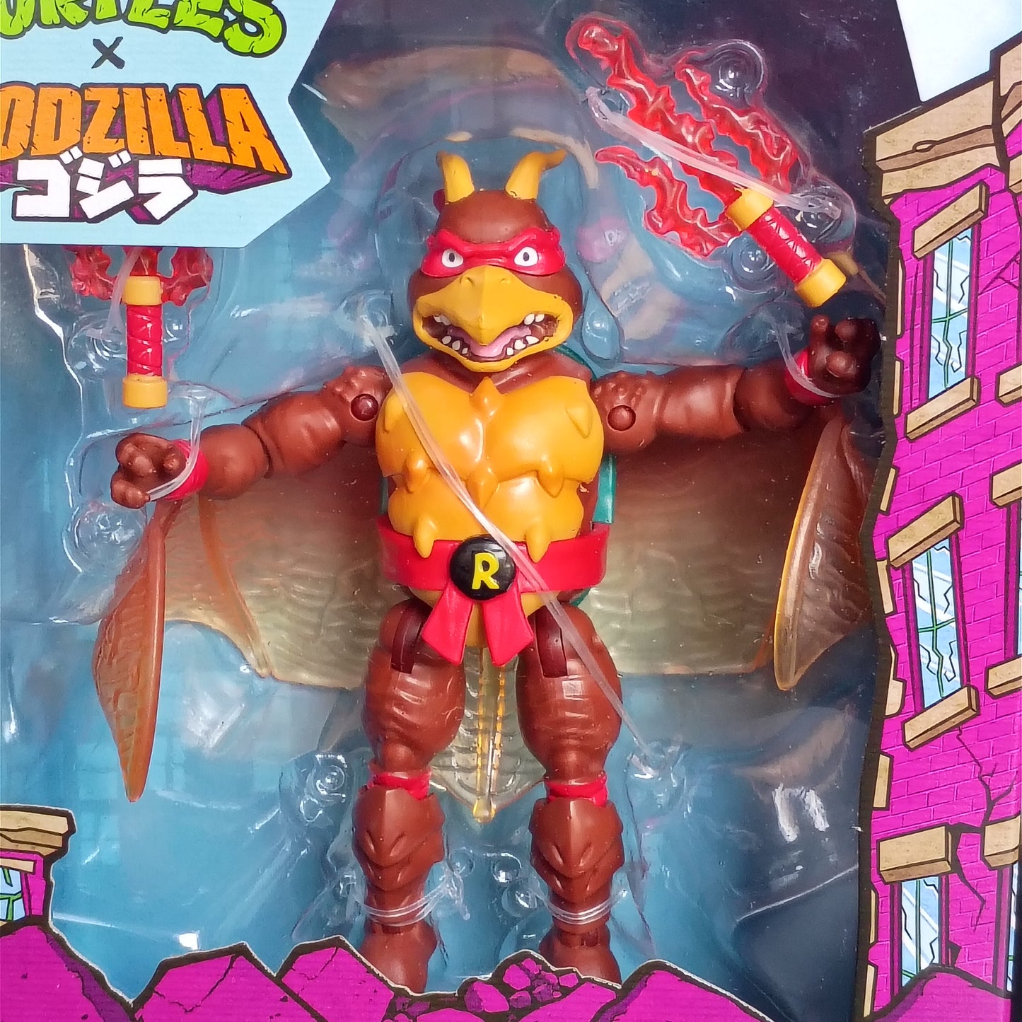 TMNT Teenage Mutant Ninja Turtles X Godzilla Raph X Rodan 5 Inch Figure