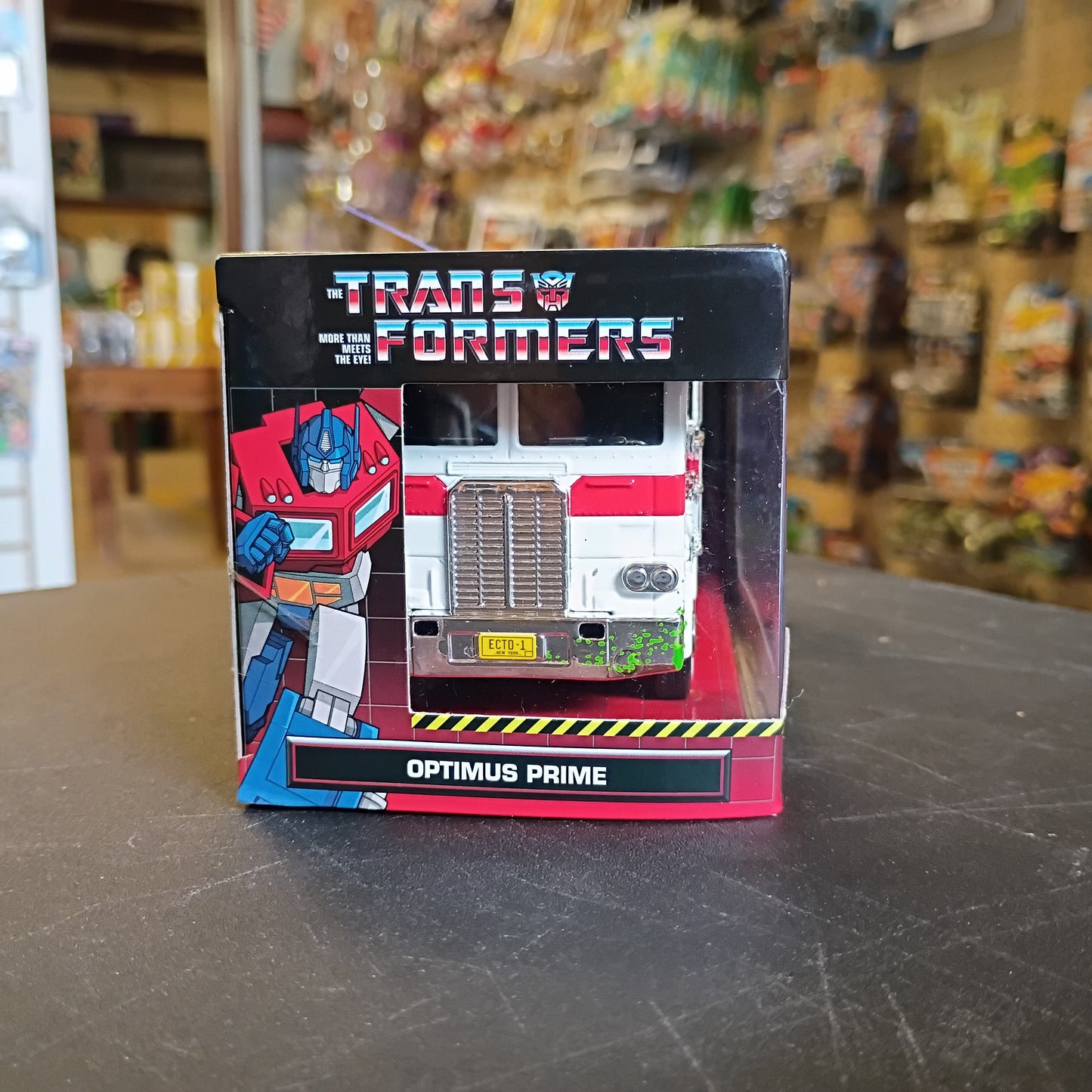 Jada 1/32 Transformers G1 Optimus Prime Truck Ghostbusters Ecto-1 Crossover 5 Inch
